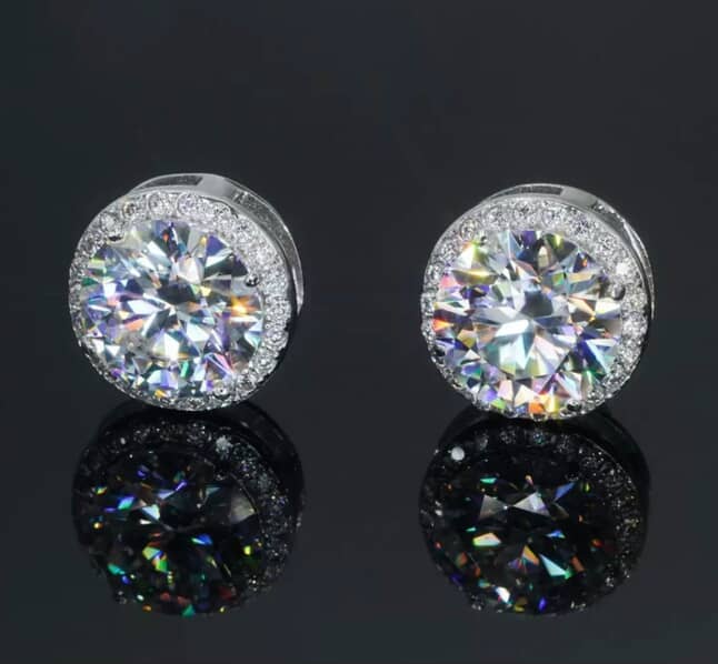 moissanite earrings