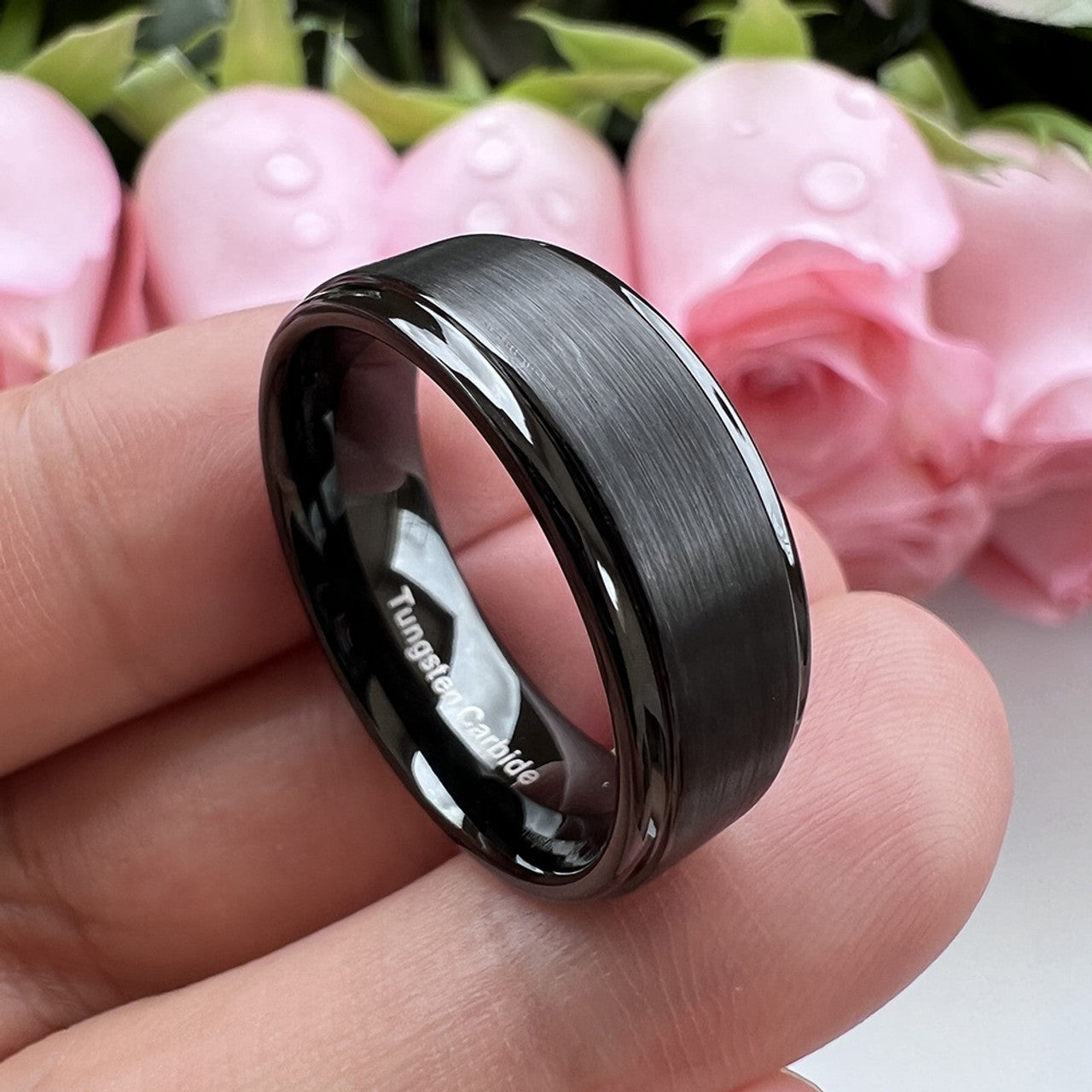 Black Tungsten Carbide Ring