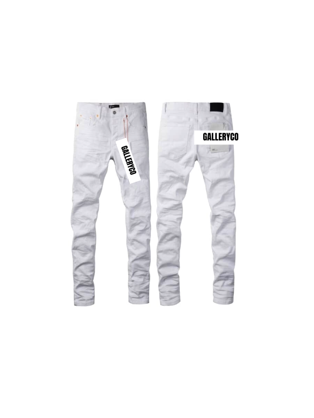 Purple Jeans White